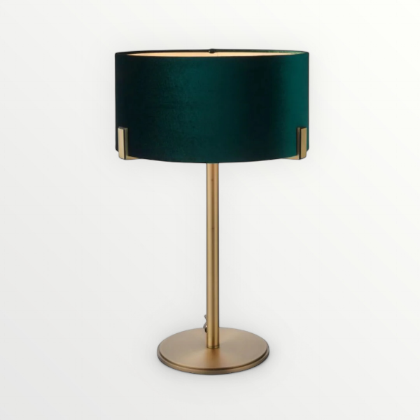Antique_Brass_Table_Lamp_with_Emerald_Green_Velvet_Shade