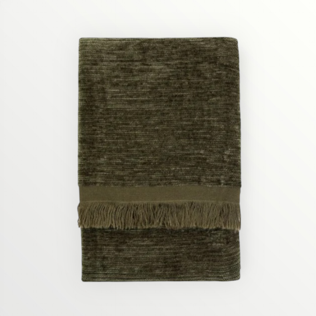 Haven Chenille Throw – Khaki