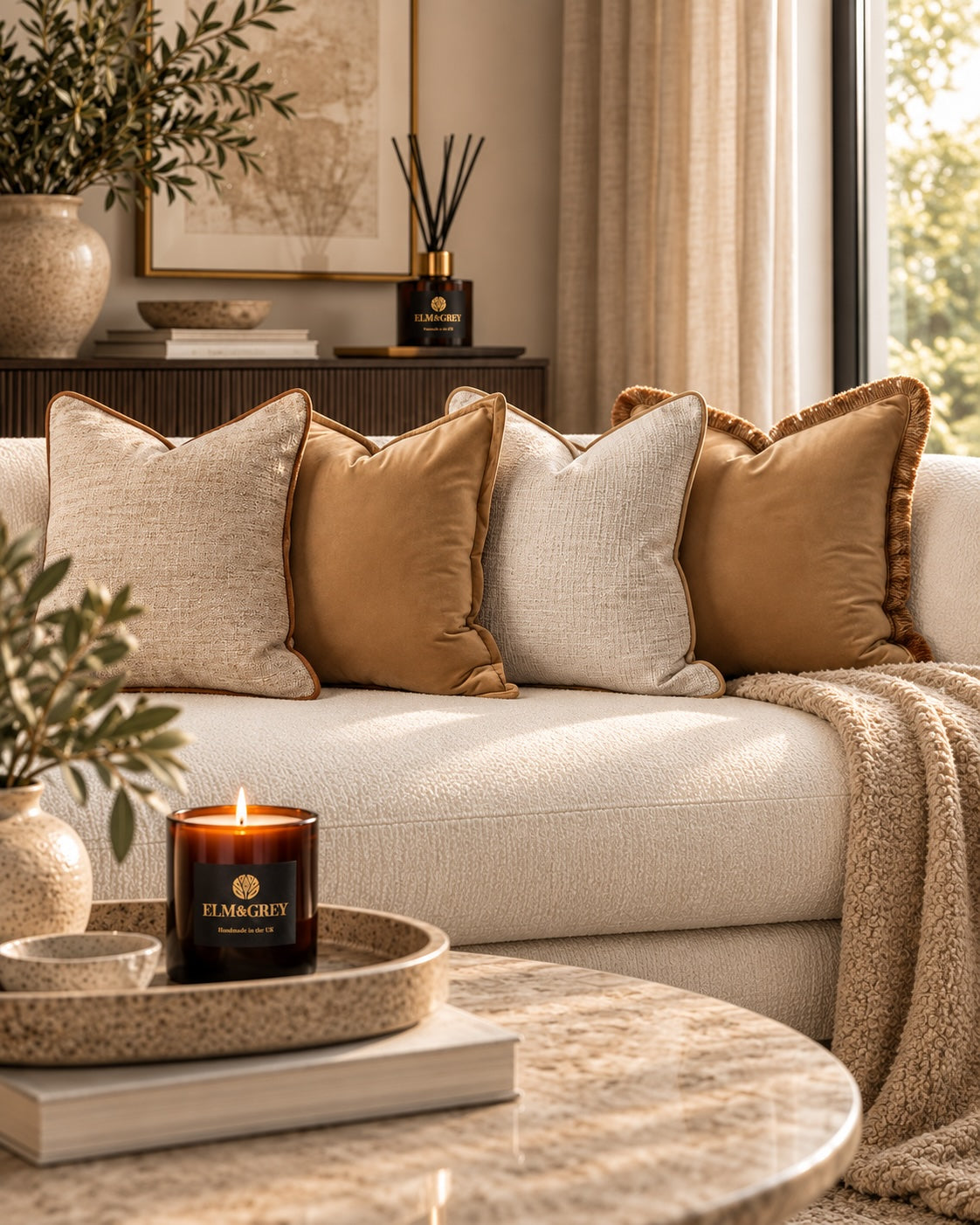 Honey, Amber & Pearl Curated Cushion Set