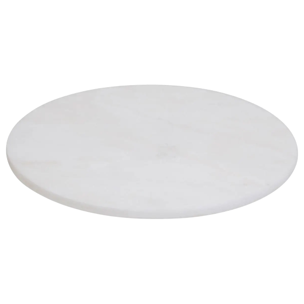 White Marble Chopping and Serving