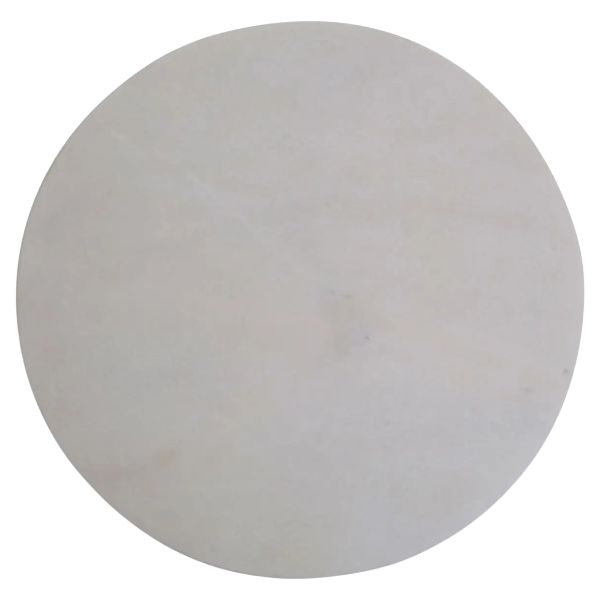 Round White Marble Chopping and Serving Board