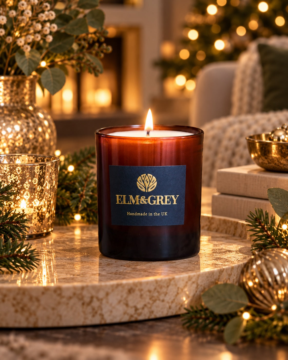 Spiced Orange & Warm Nutmeg Luxury Scented Candle – 220g