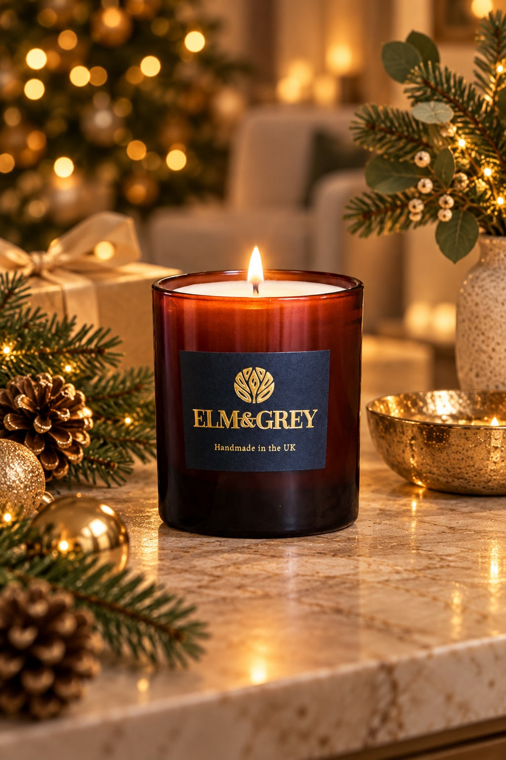 Spiced Orange & Warm Nutmeg Luxury Scented Candle – 220g