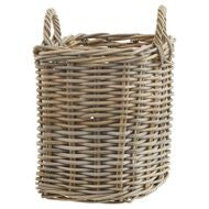 Square wicker basket. Elm & Grey.