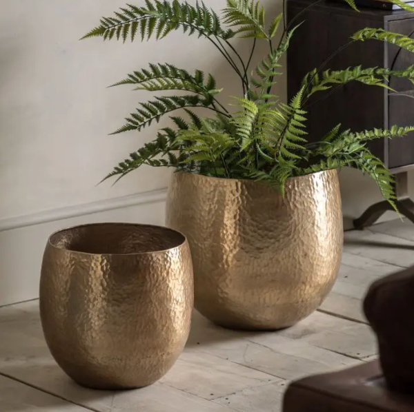 Golden Planter Pair Lifestyle