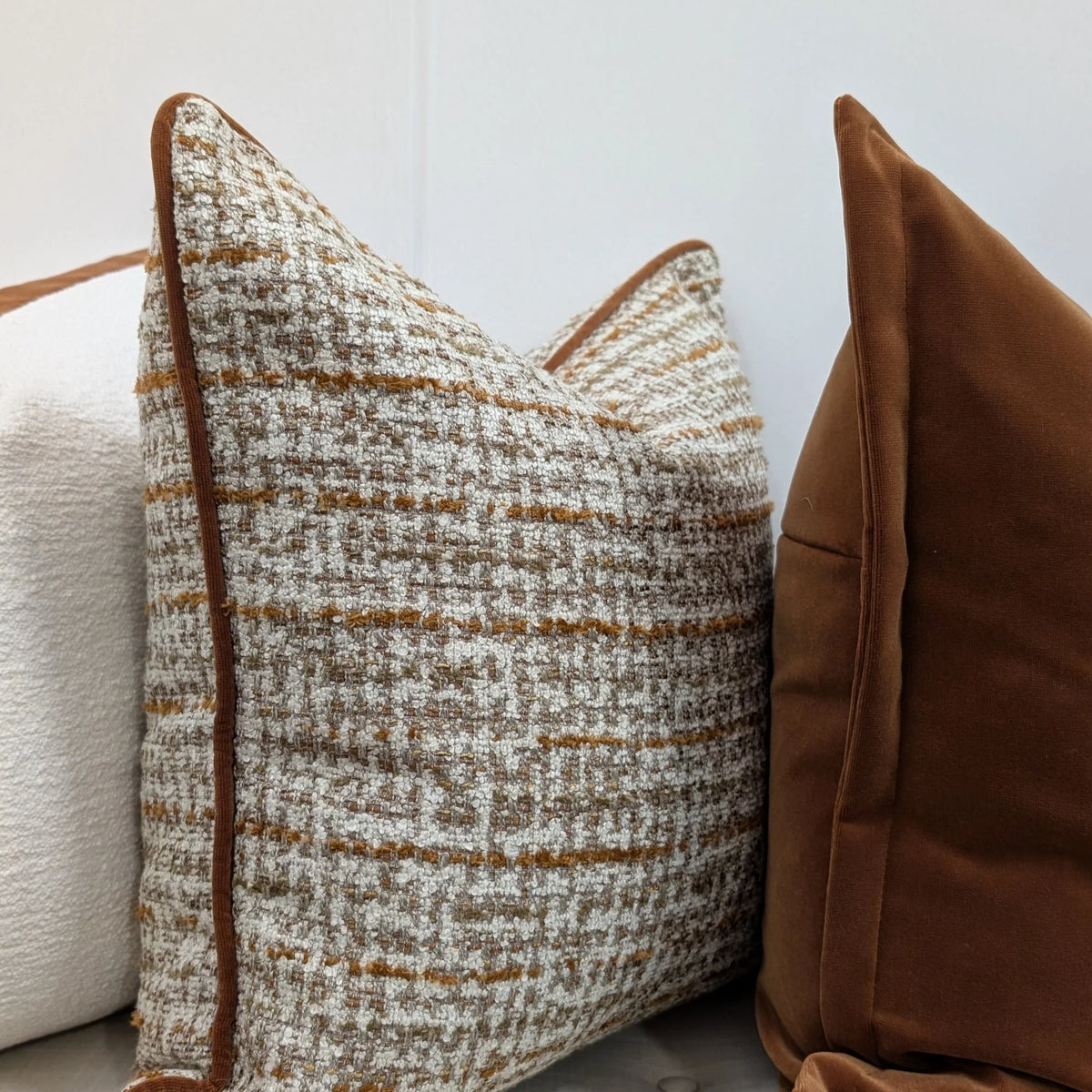 Bouclé, Onyx, Pearl & Citrine Curated Cushion Set