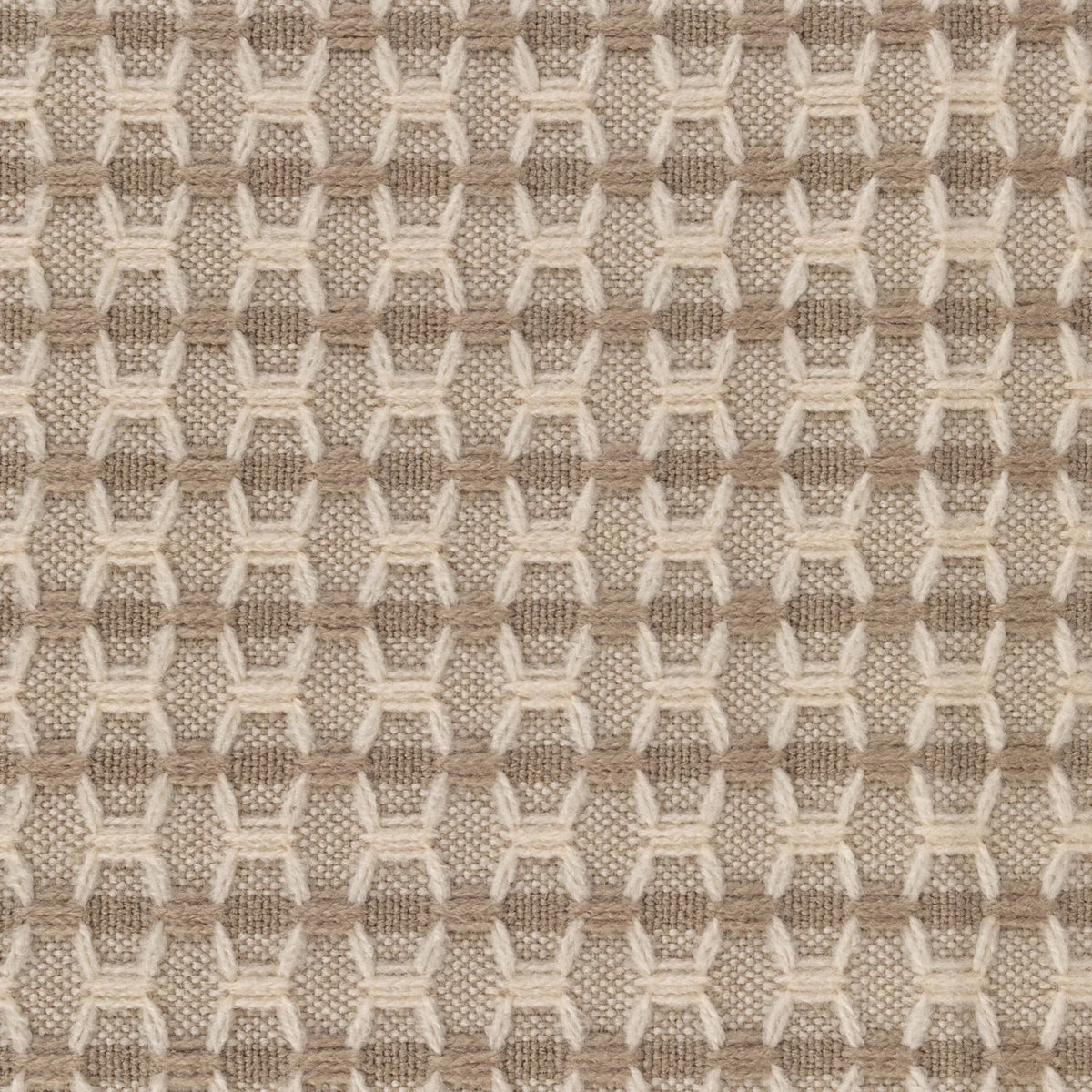 Latte Geometric Woven Throw