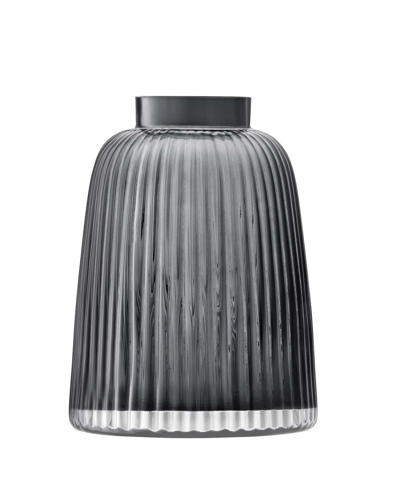 Grey Pleat Vase