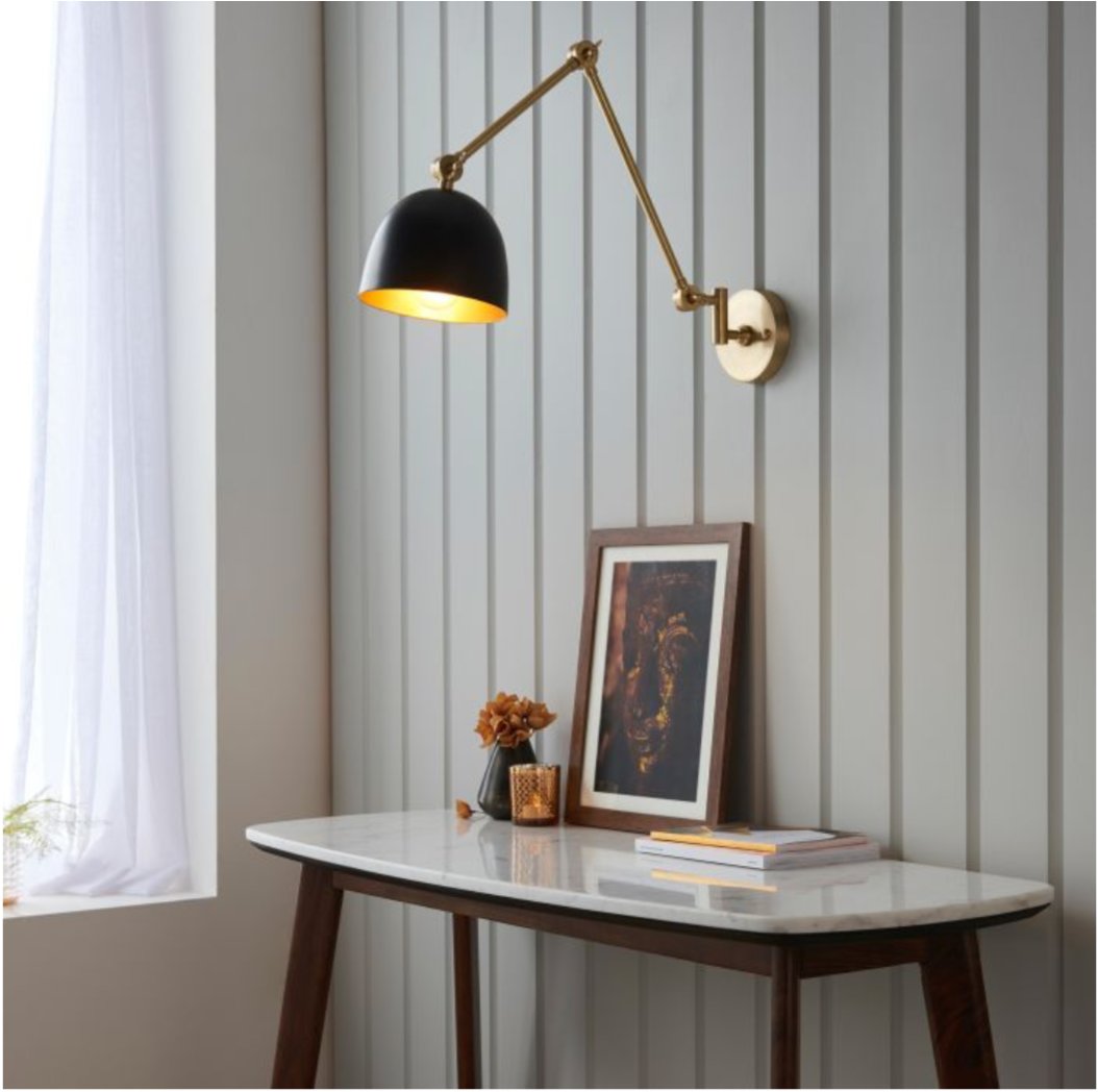 Chilton Antique Brass & Glass Table Lamp