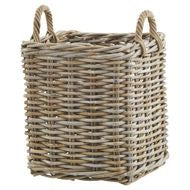 Arlo Set of 3 Square Rattan Storage Baskets