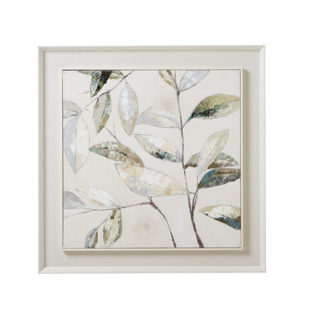 Serenity Whispering Leaf Canvas Art
