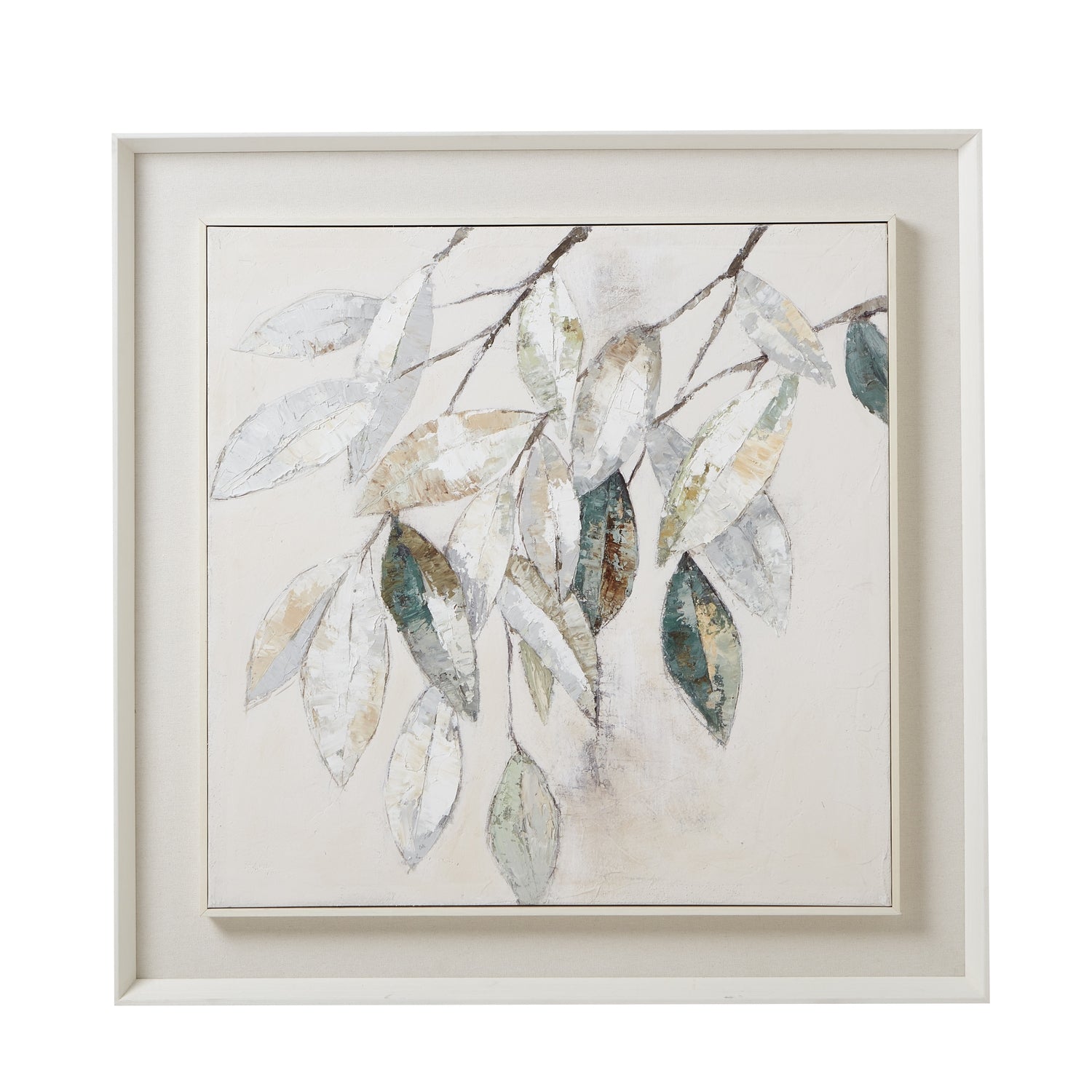 Serenity Mottle Leaf Canvas Art