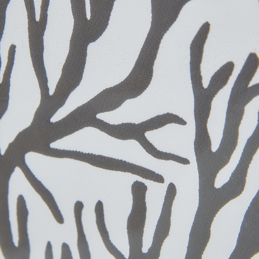 Tidal Coral Silhouette Framed Print