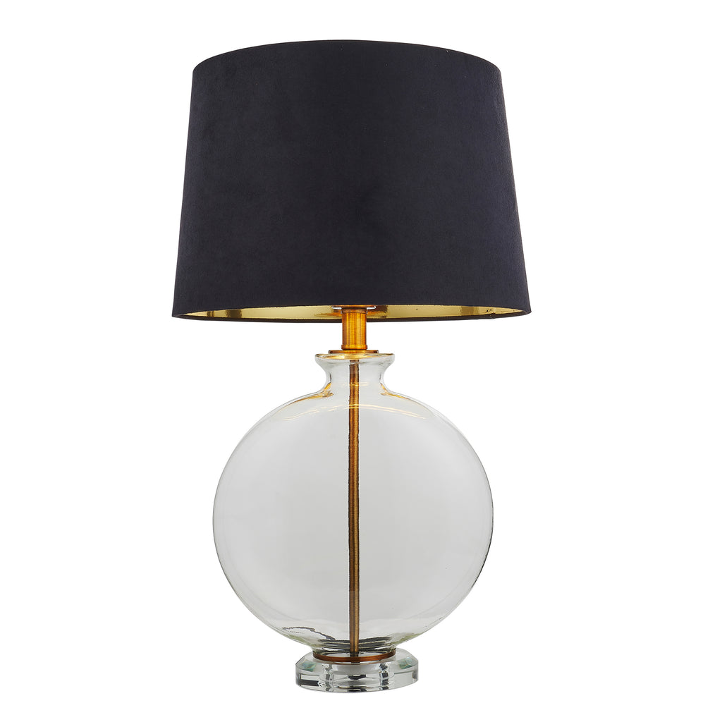 Chilton Antique Brass & Glass Table Lamp