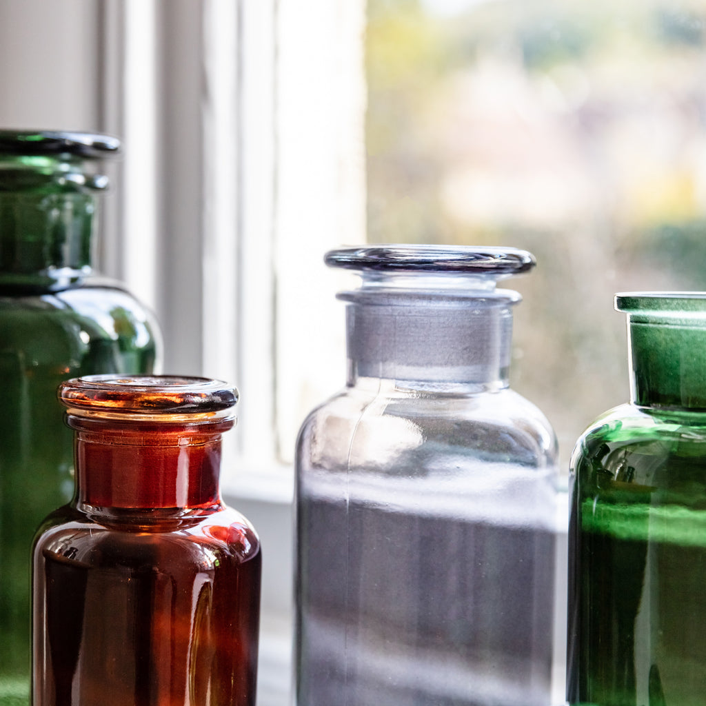 Apothecary Bottle Trio - Various Colours