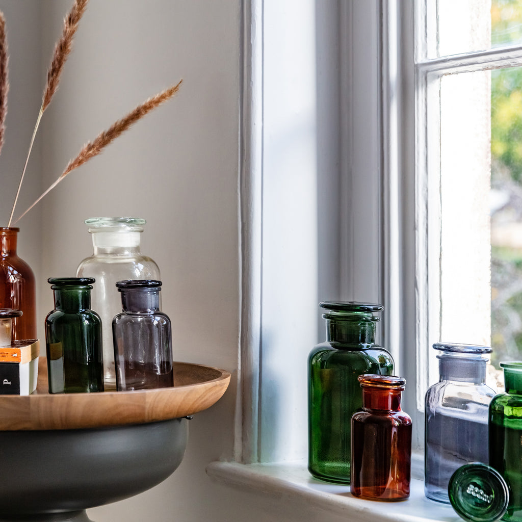 Apothecary Bottle Trio - Various Colours