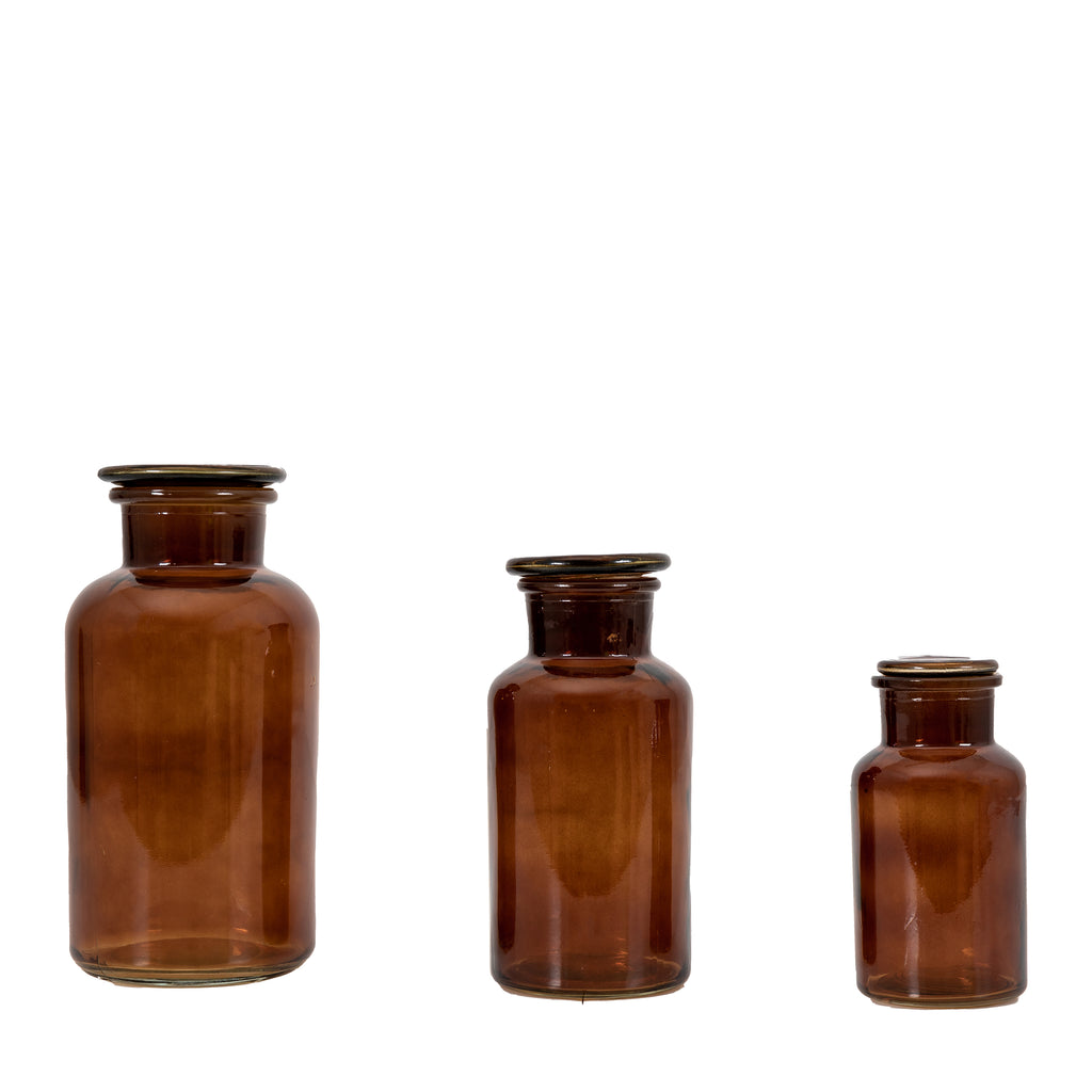 Apothecary Bottle Trio - Various Colours