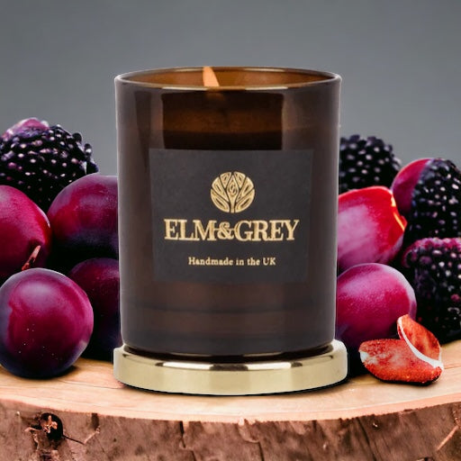 Black Plum and Rhubarb Luxe 165g Scented Candle