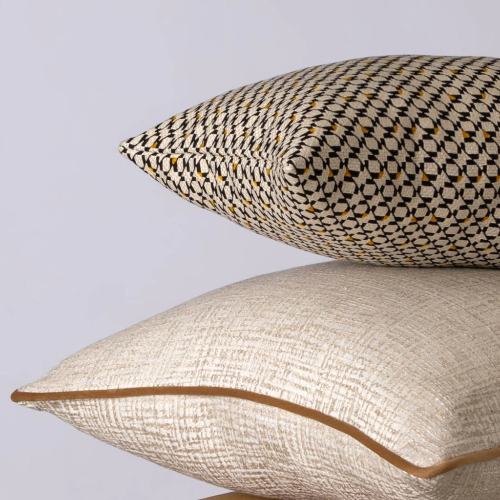 Bouclé, Onyx & Pearl Cushion Trio
