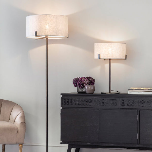 Brushed_Bronze_Table_Lamp_with_Natural_Linen_Shade Lifestyle