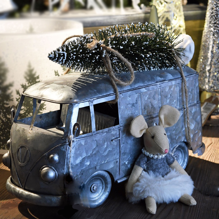 Galvanised Metal Camper Van