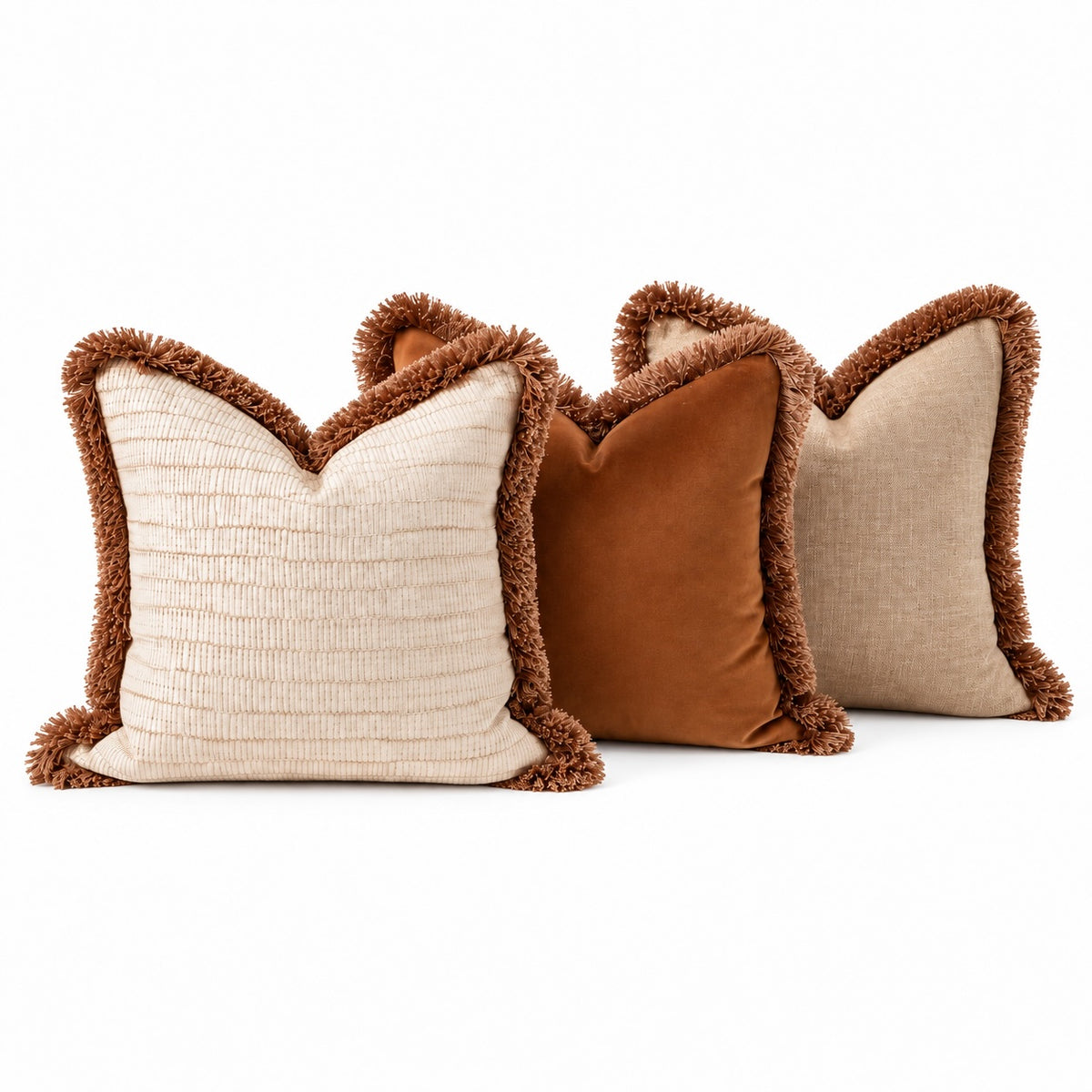 Champagne, Sumeara & Almond Curated Cushion Trio