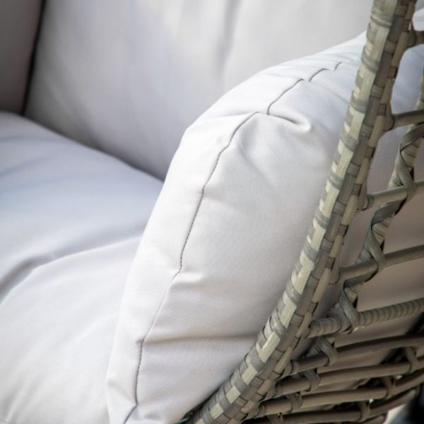 Close Up Hanging Chair Frame and Cushion