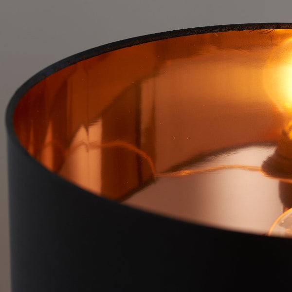 Close Up Waldorf Lamp copper black 