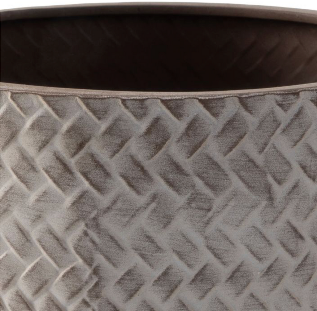 Small Distressed Metal Planter