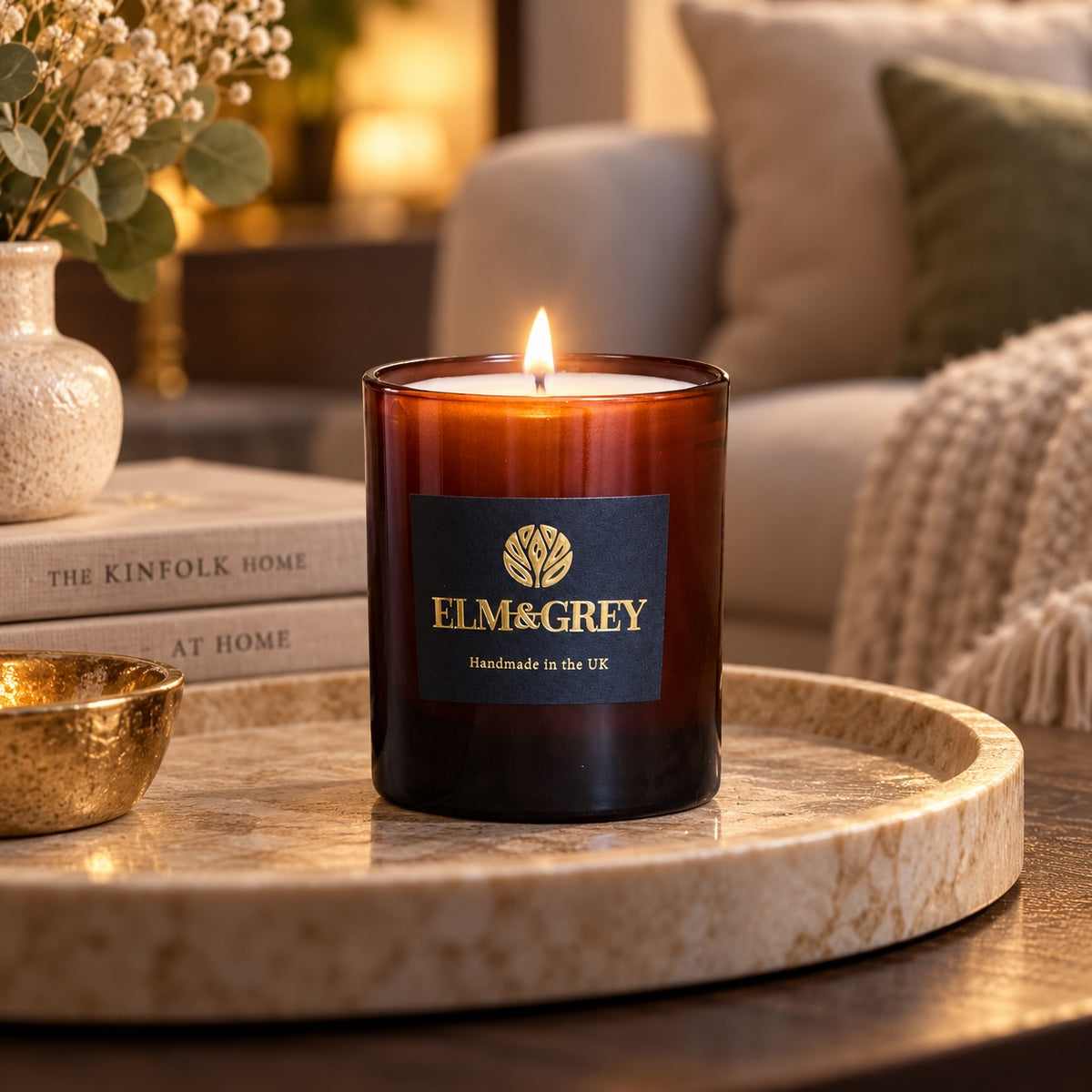 Ginger Spice, Cinnamon & Rich Maple Luxury Scented Candle - 220g