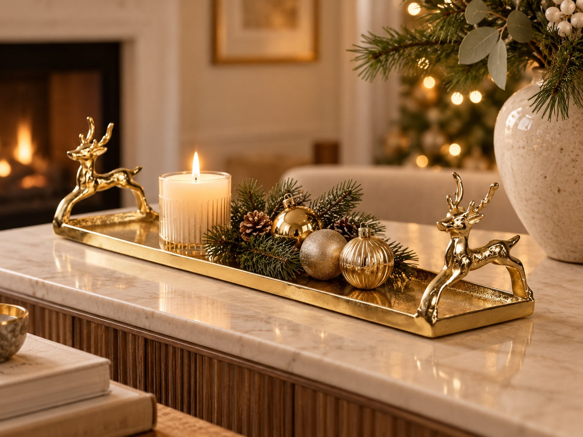 Midwinter Reindeer Tray