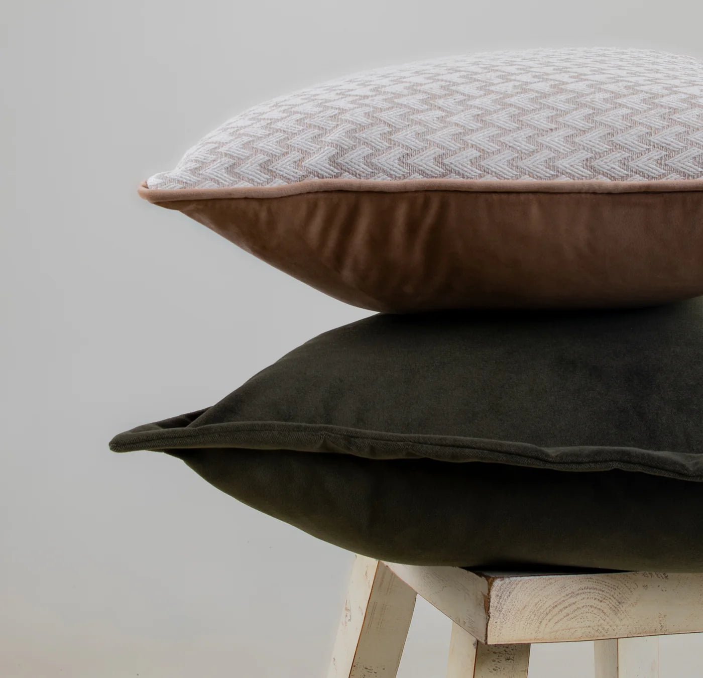 Juniper Green Velvet Cushion with Cuff