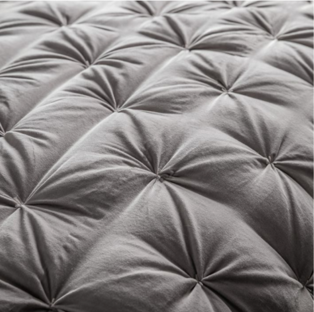 Neutral Opulent Velvet Bedspread