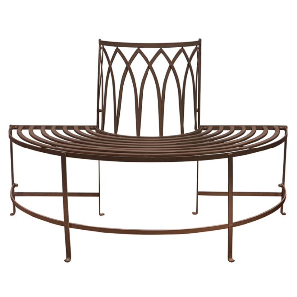 OutdoorTreeBenchSeatDistressed Browm