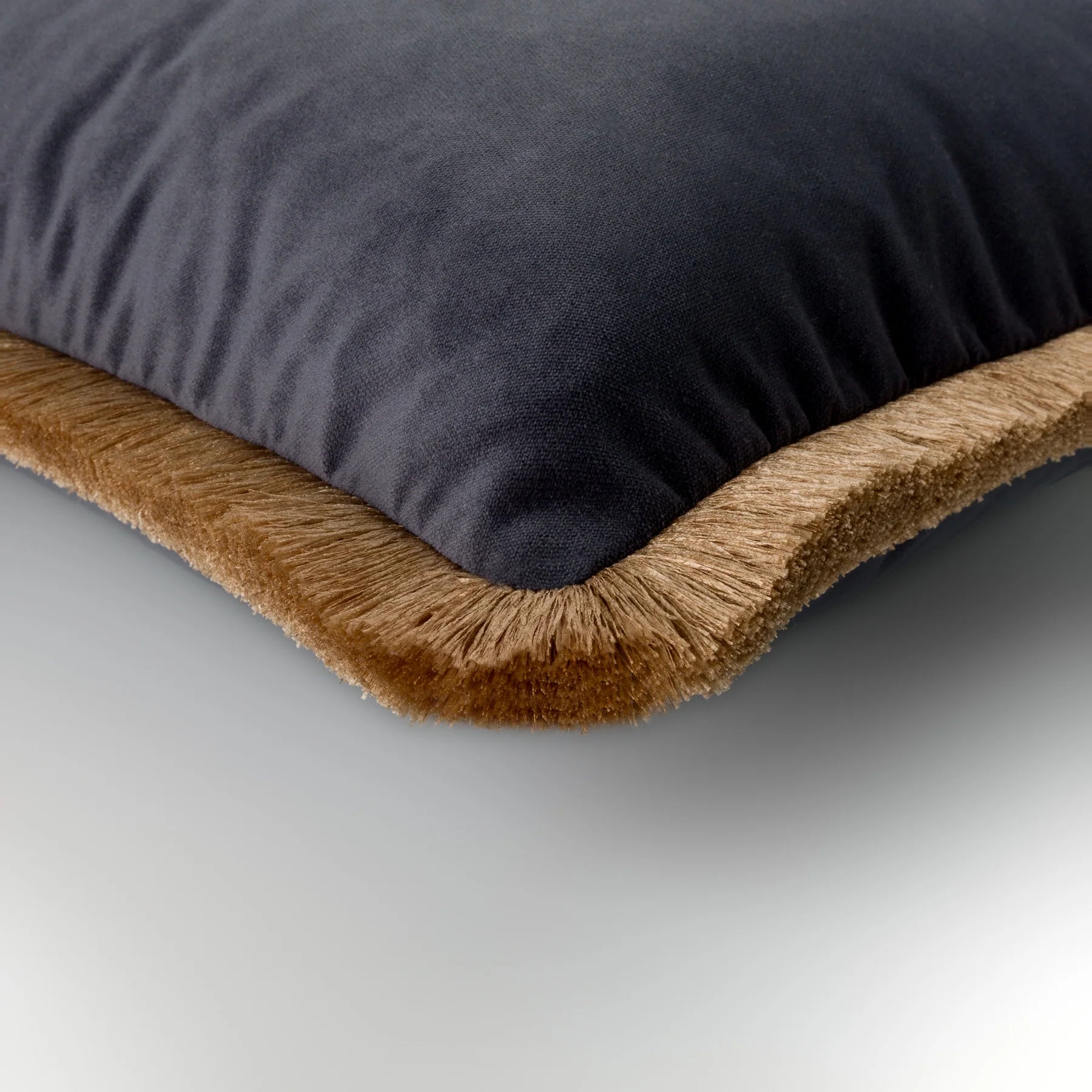 Petrol, Caramel & Pearl Velvet Cushion Trio