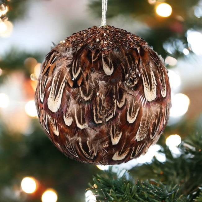 Pheasant Feather Bauble