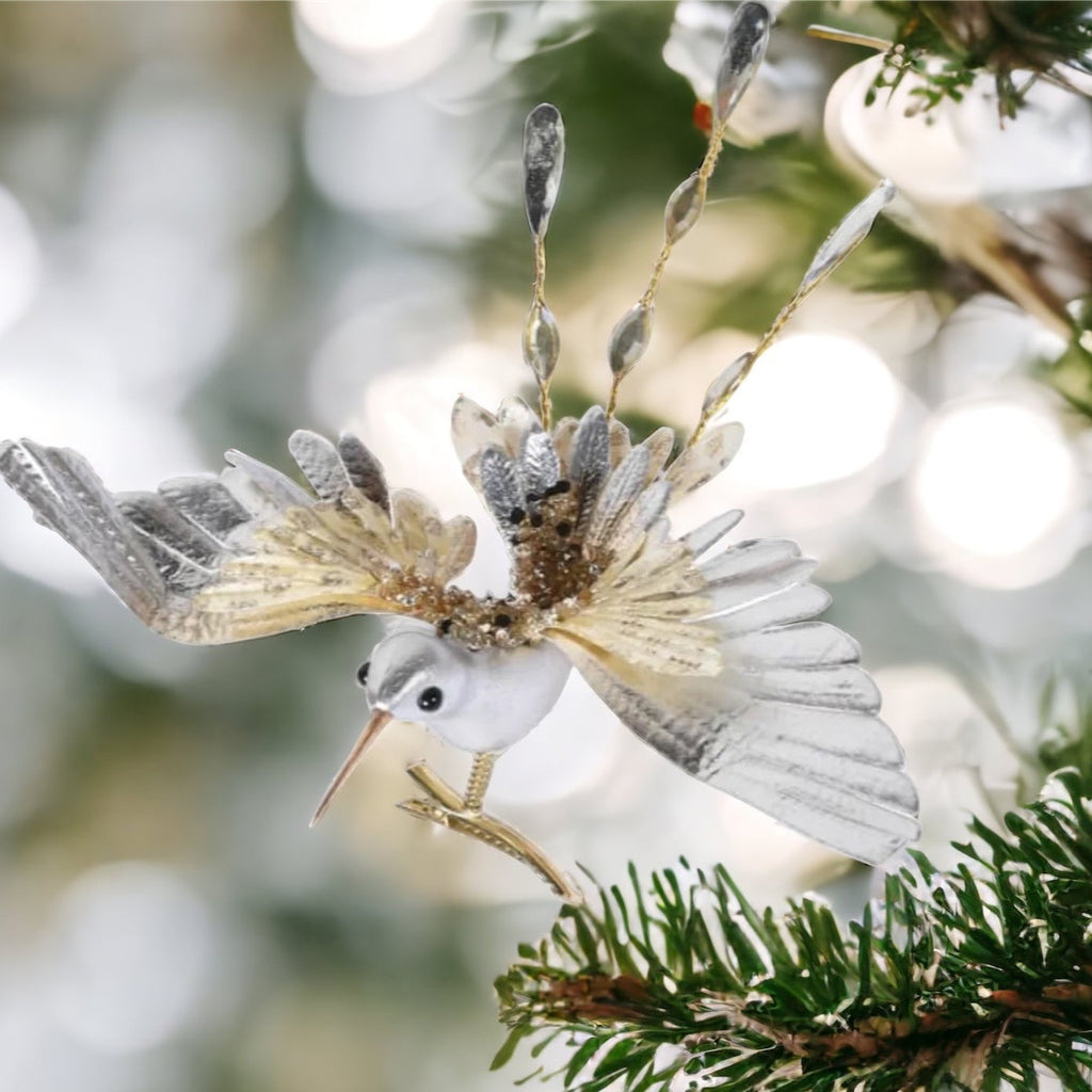 Champagne  Hummingbird On Clip