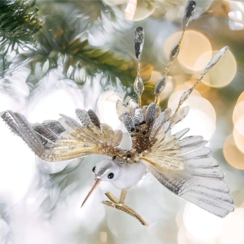 Champagne  Hummingbird On Clip