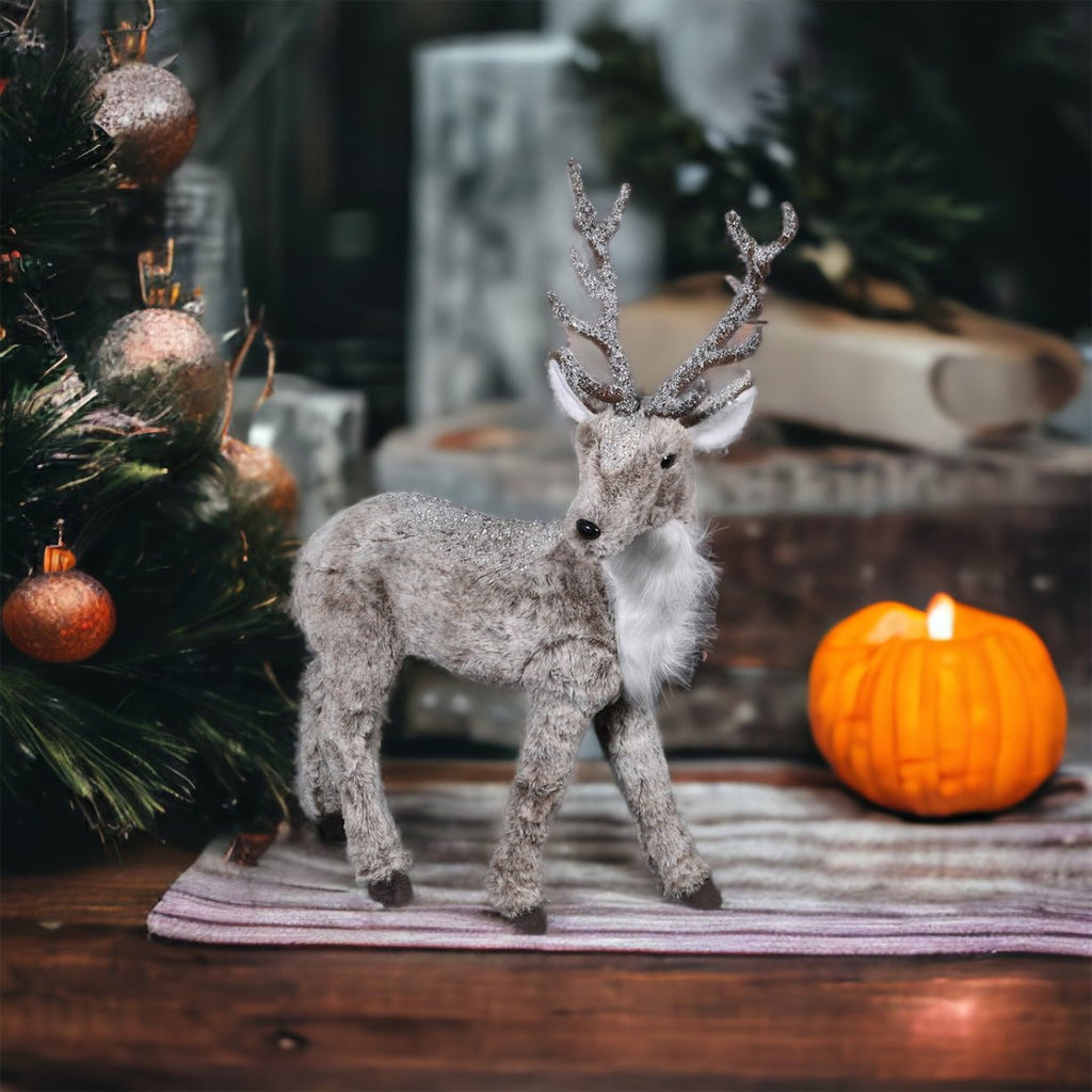 Large Faux Fur Deer