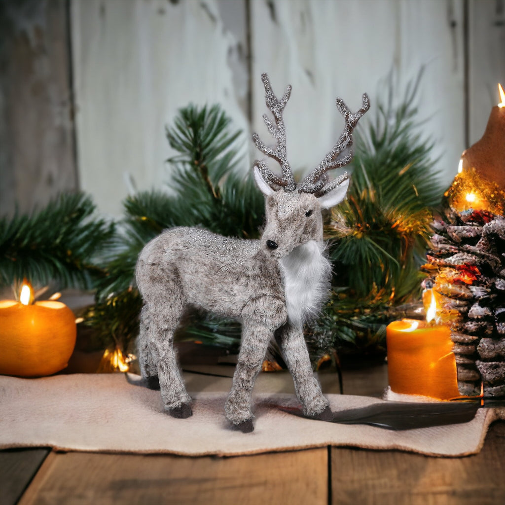 Large Faux Fur Deer