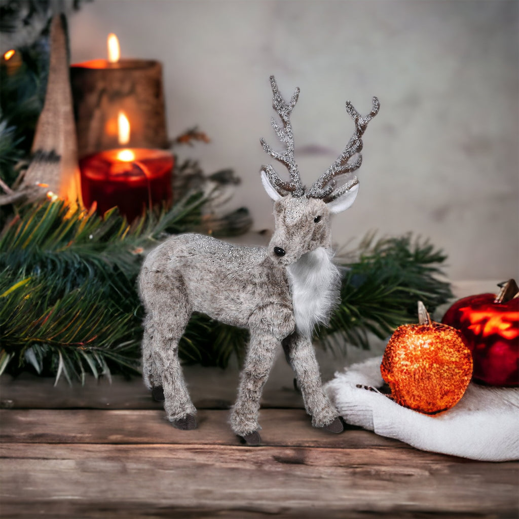 Large Faux Fur Deer