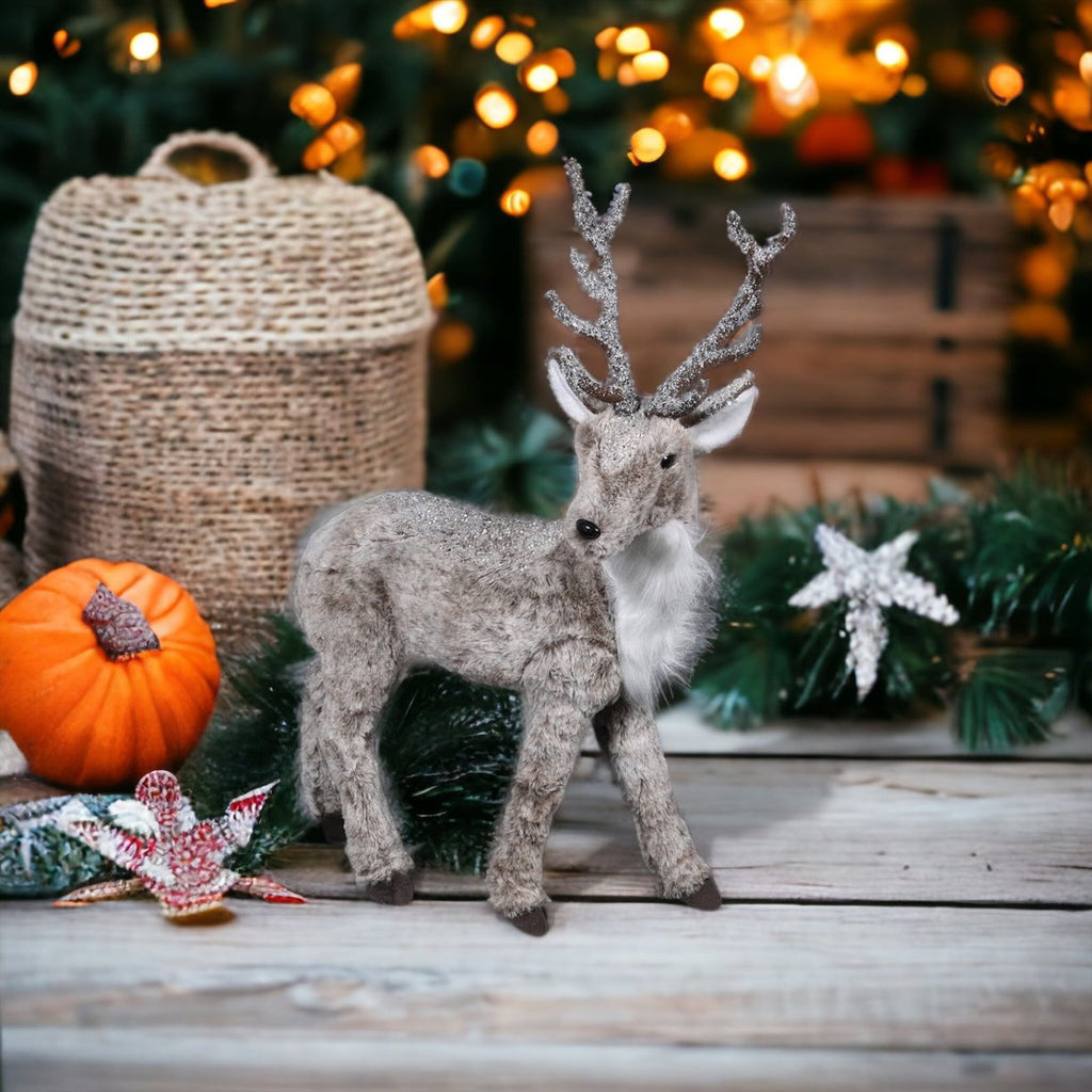 Large Faux Fur Deer