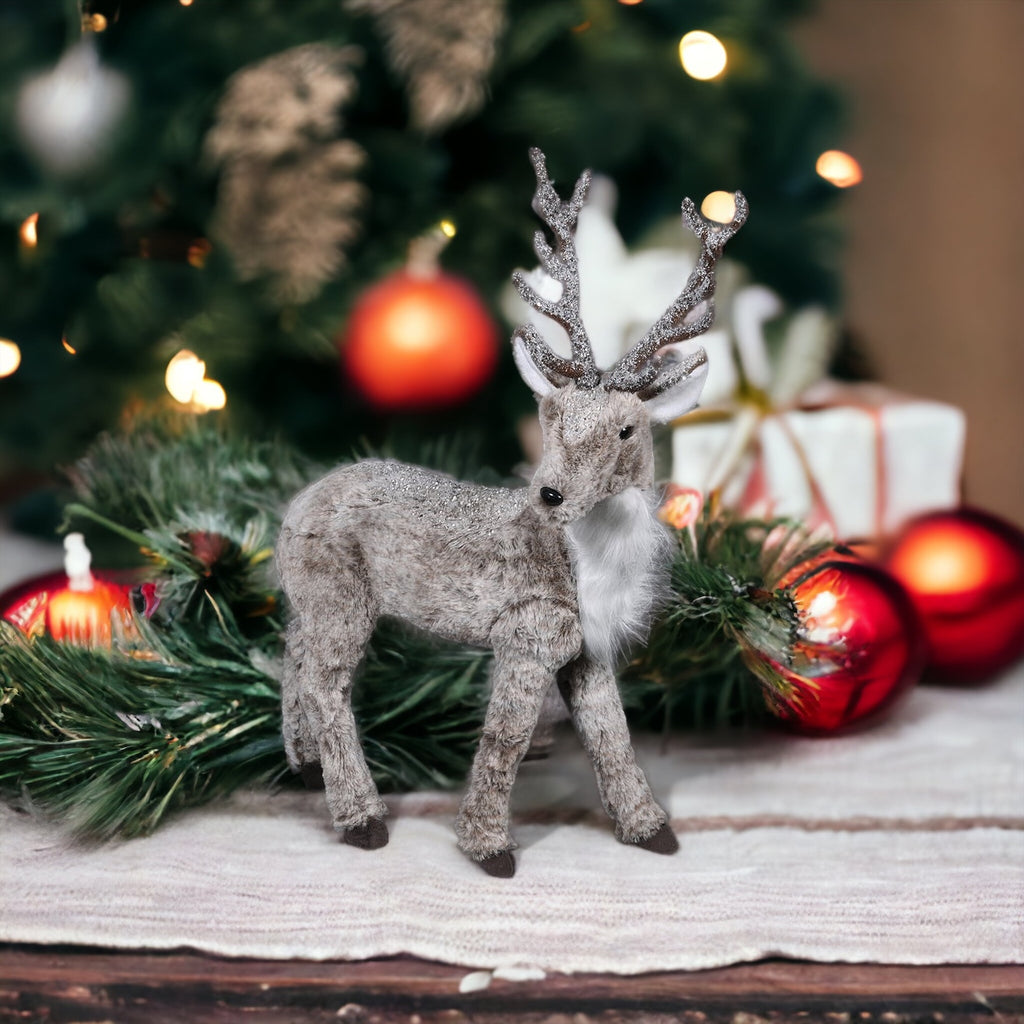 Large Faux Fur Deer