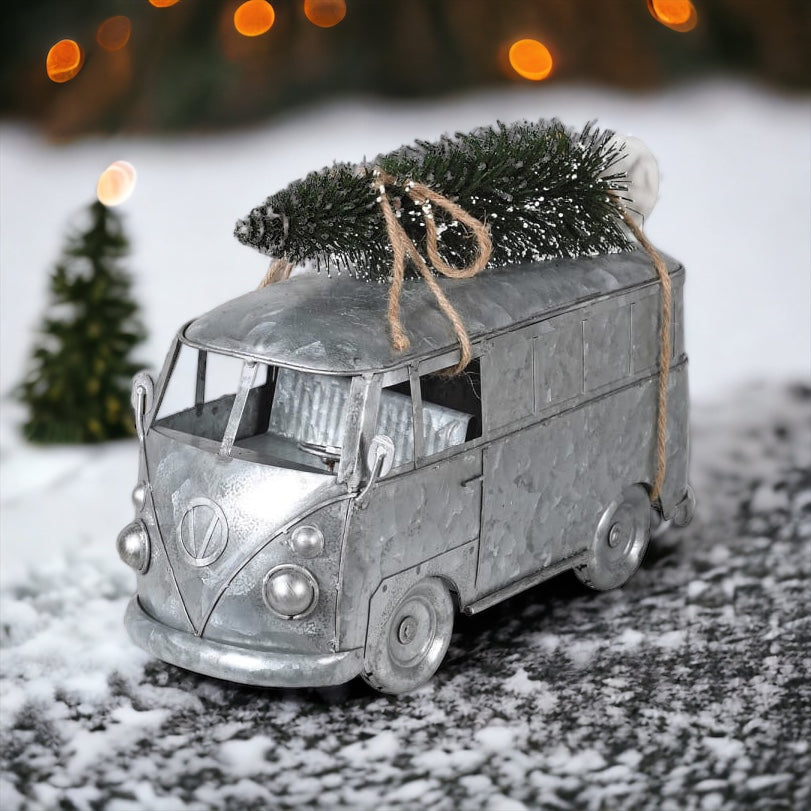Galvanised Metal Camper Van
