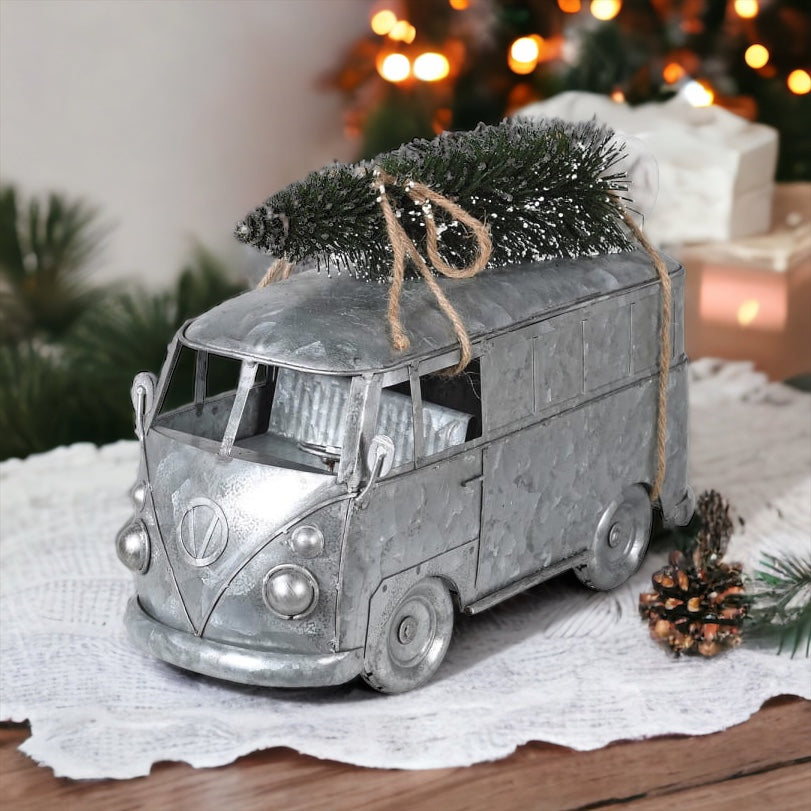 Galvanised Metal Camper Van