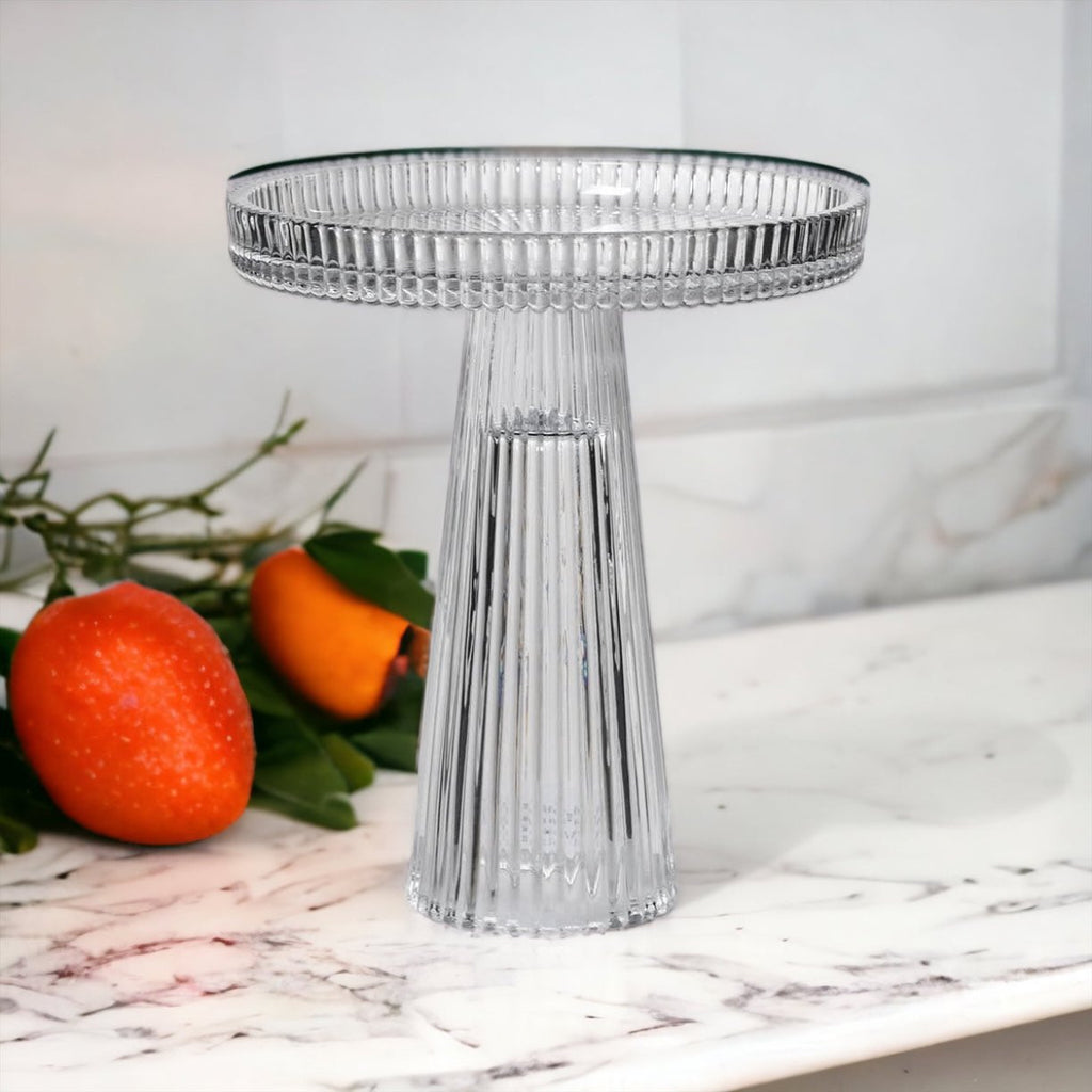 Clear Glass Stand Candle Holder