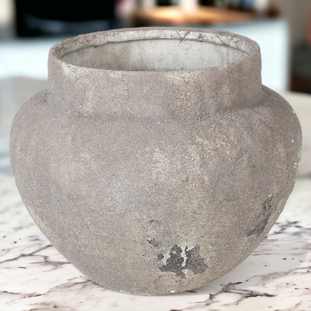 Natural Cement Vase