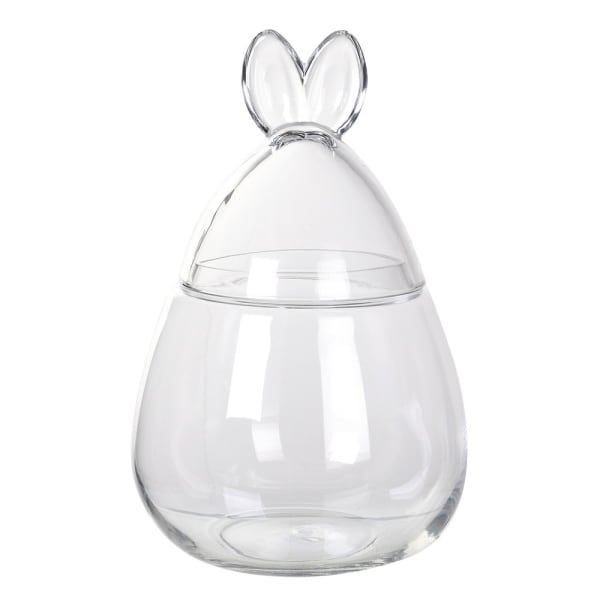 Rabbit Ears Glass Bonbon Jar. Elm & Grey