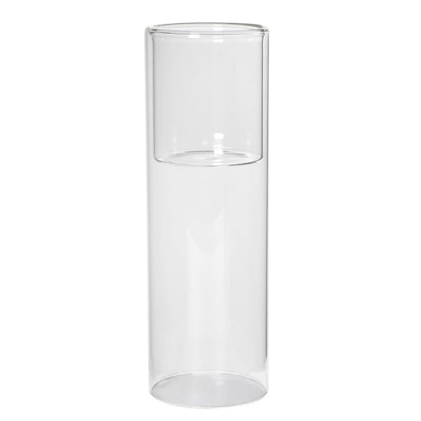 Large cylinder glass candle holder. Elm & Grey