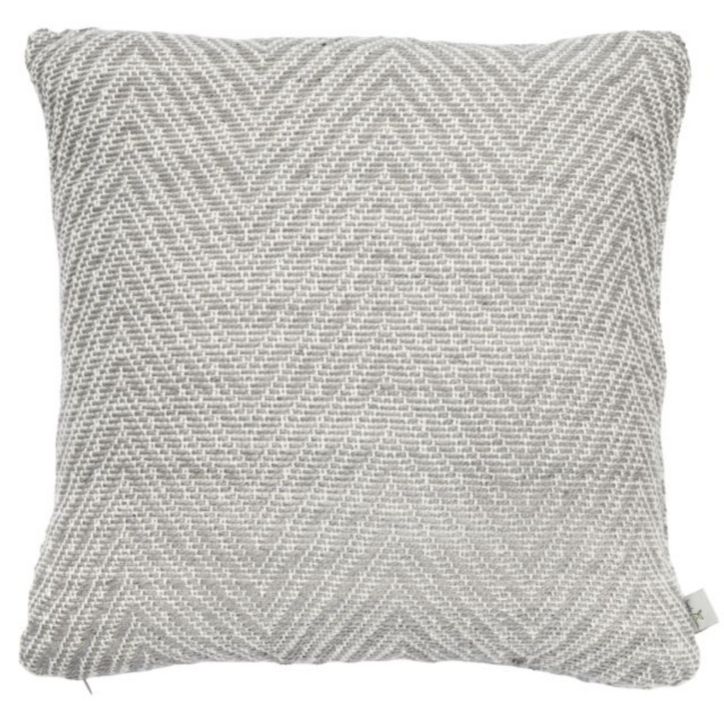 Chevron Cushion. ELm & Grey